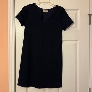 Everly printed navy dress, size S, worn once